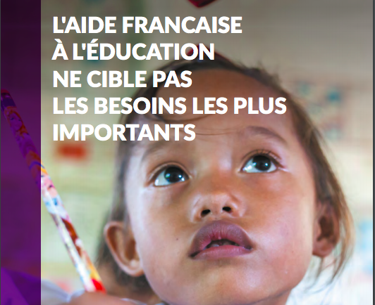 Photo couverture Nouveau rapport de la Coalition Éducation : seuls 2 pourcents de l'aide au développement de la France sont alloués à l'éducation de base