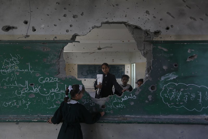 Photo couverture Déclaration. Indignation face aux dommages sur les écoles de Gaza et à Jérusalem